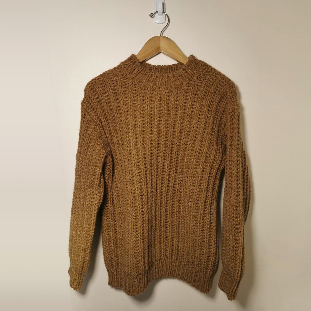 Sandro Chunky knit sweater (Camel/Small)